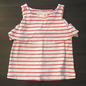 Janie and Jack tank shirt in red & white stripe